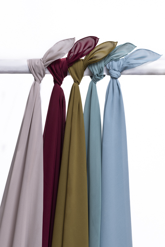 5 Piece Plain Headscarf Set