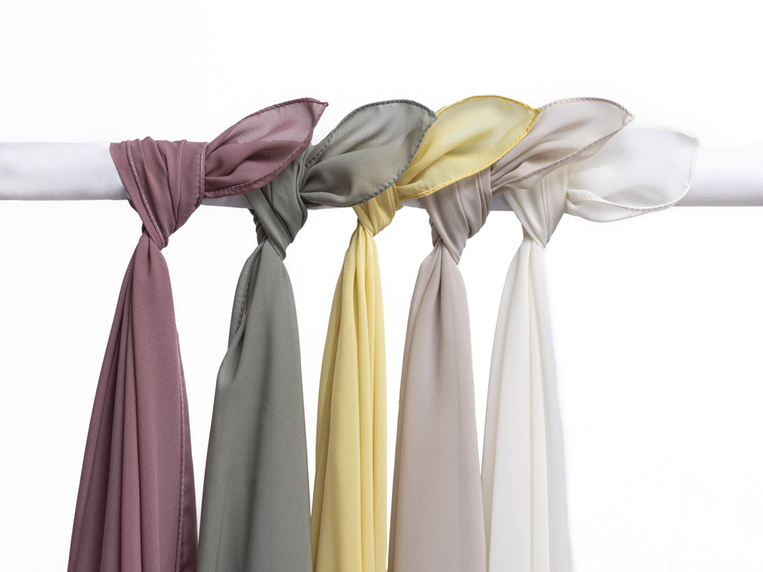 5 Piece Plain Headscarf Set