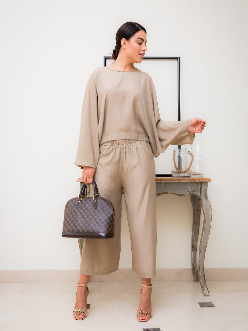 #Long Sleeve Top & Trouser Set