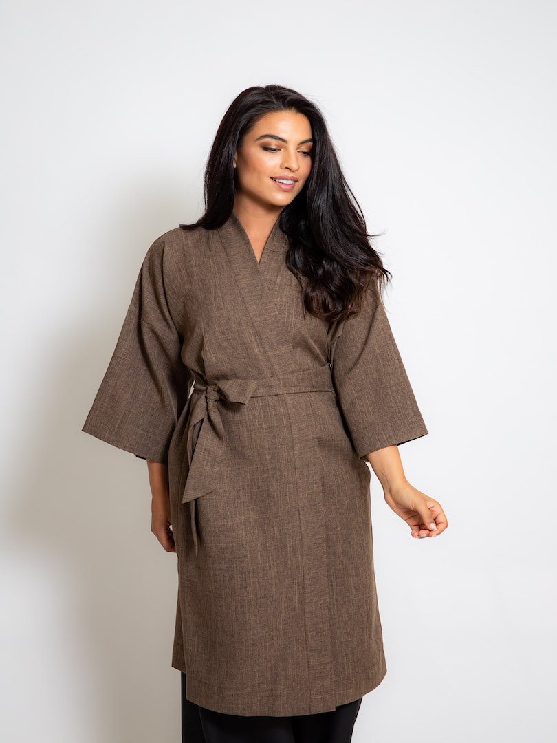 Belted Kimono Top & Trouser Set