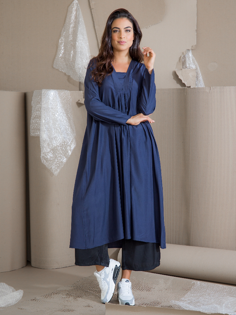 Two-Piece Long Tunic Top Set