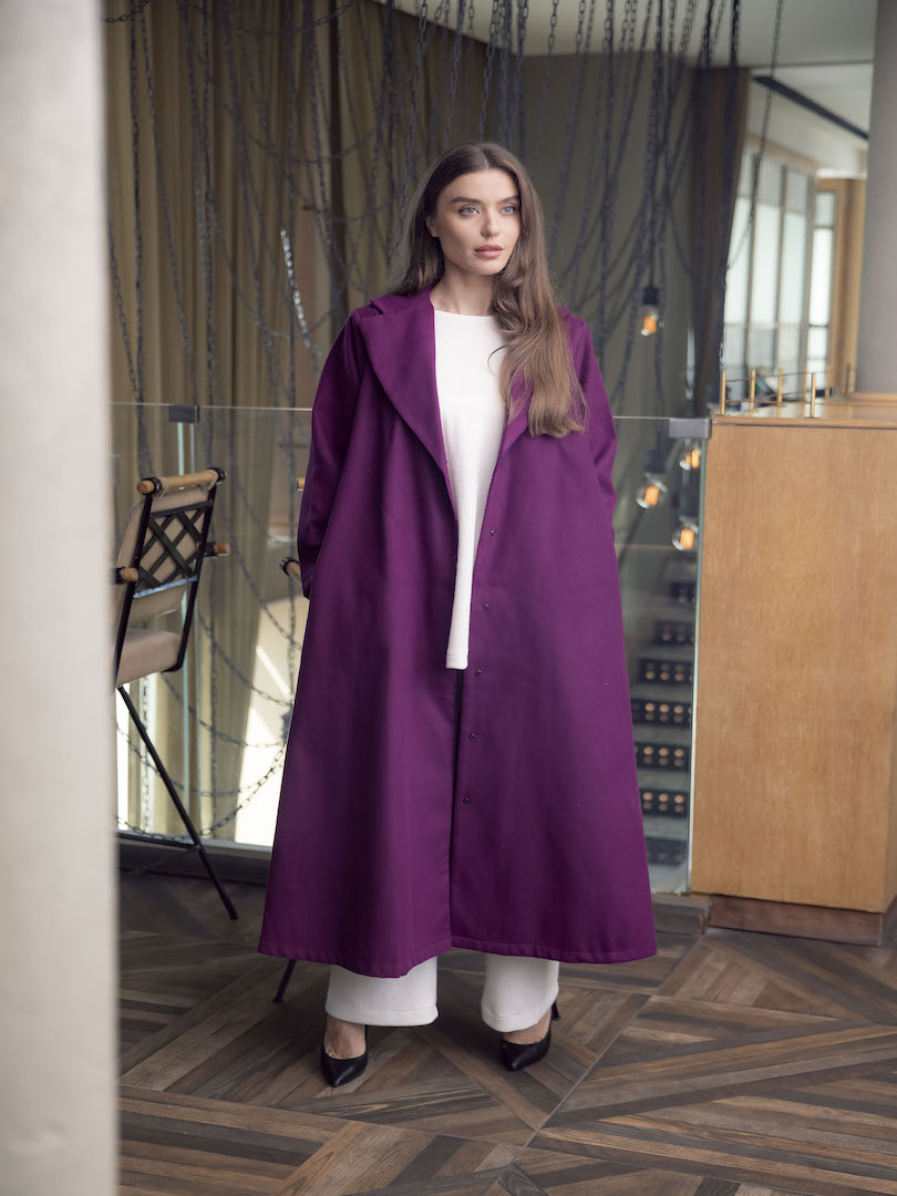 #Fall Winter Plain Wool Coat Set