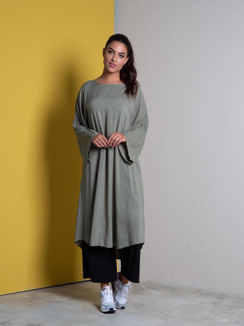 Two-Piece Long Tunic Top Set