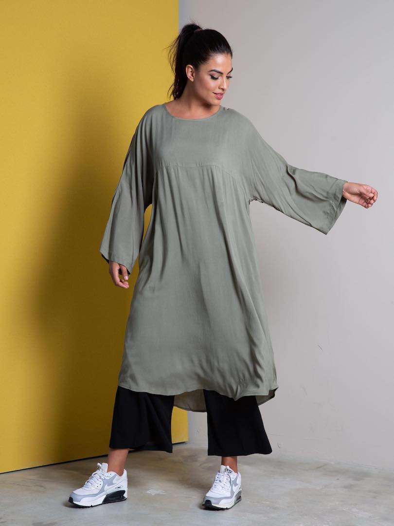 Two-Piece Long Tunic Top Set