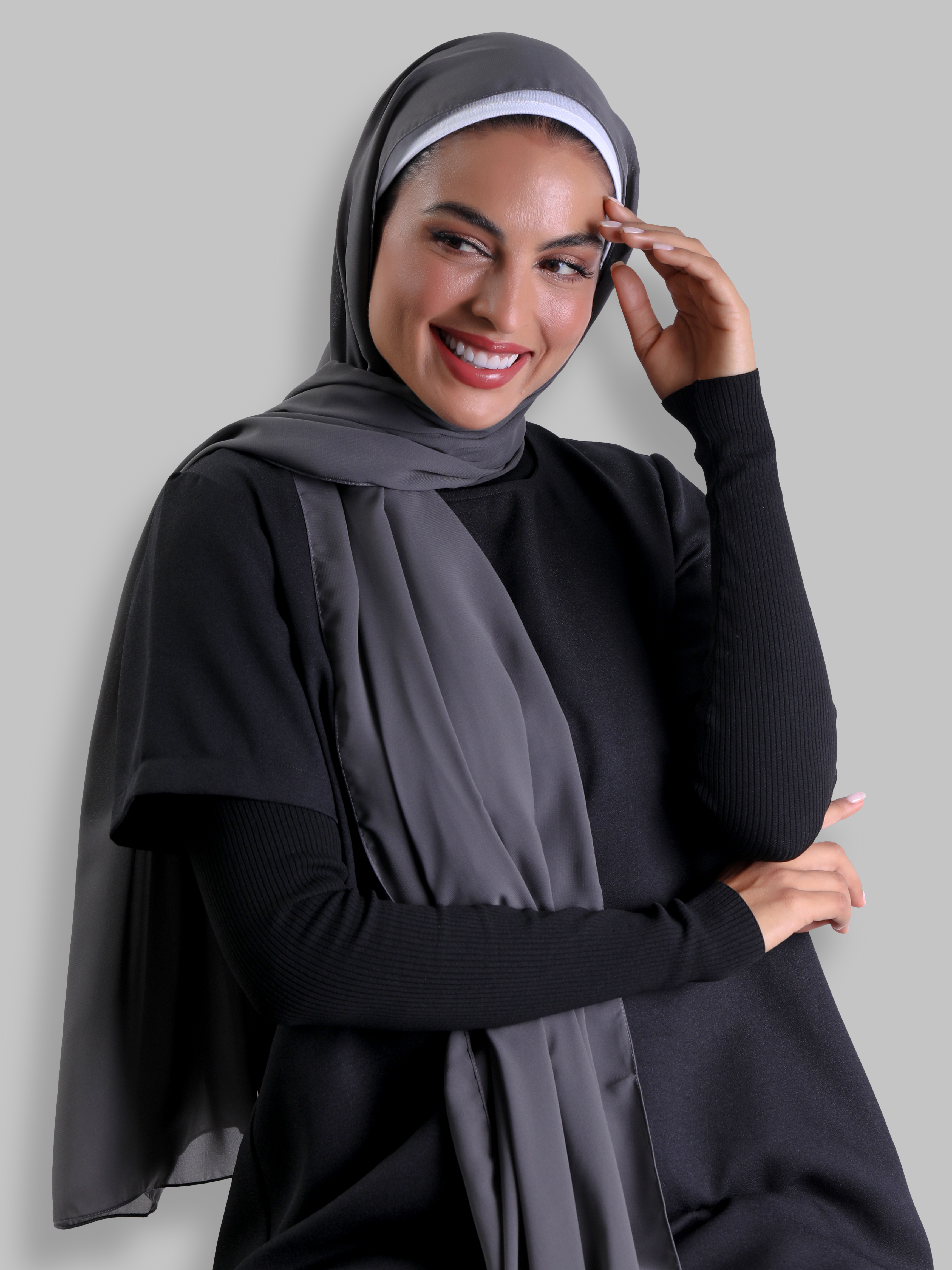 #Travel Headscarf - Dark Grey