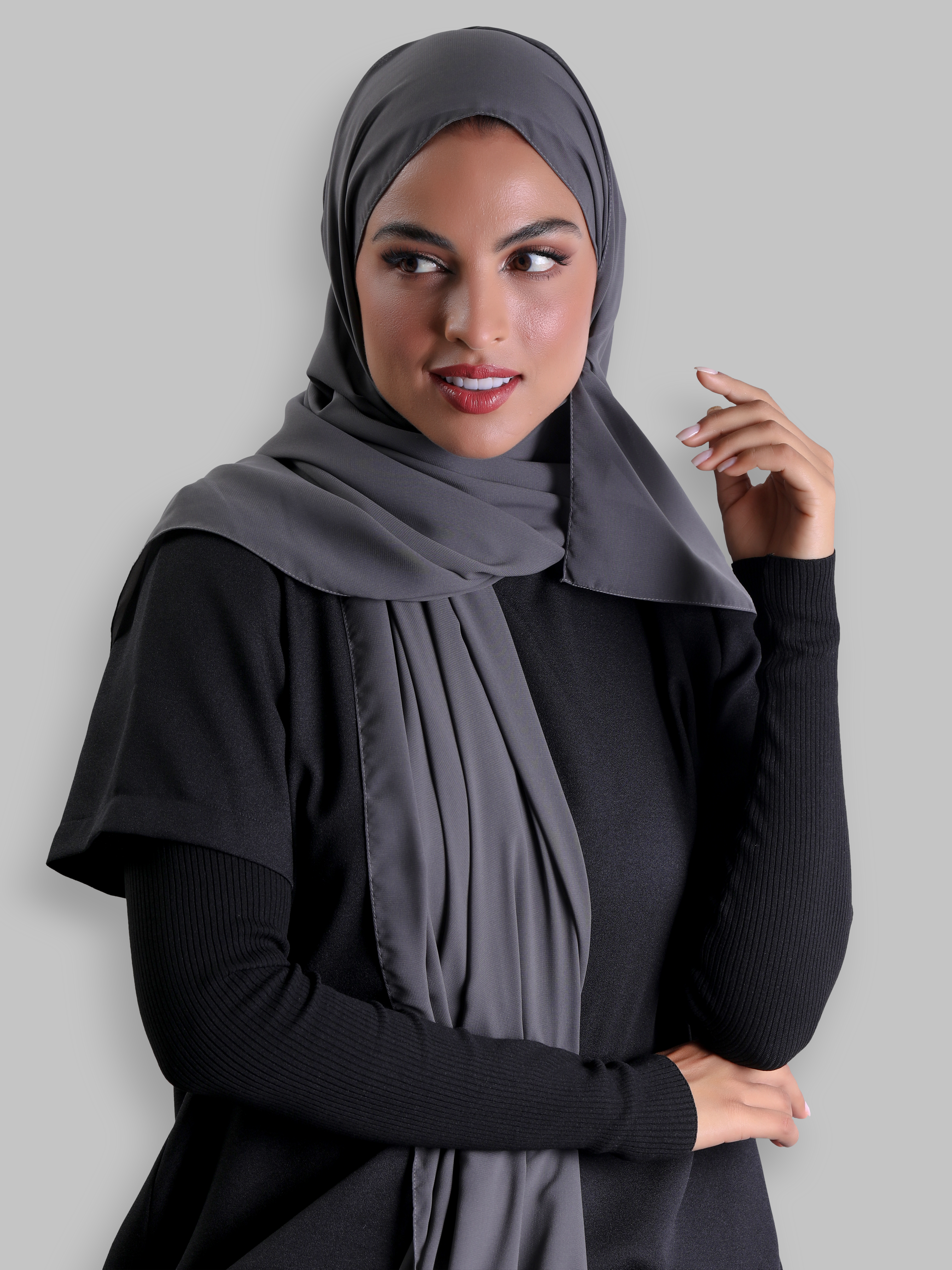 Travel Headscarf - Dark Grey