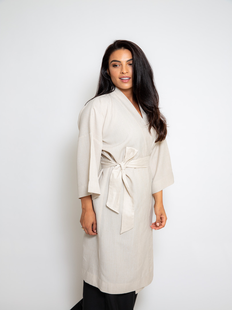 Belted Kimono & Trouser Set