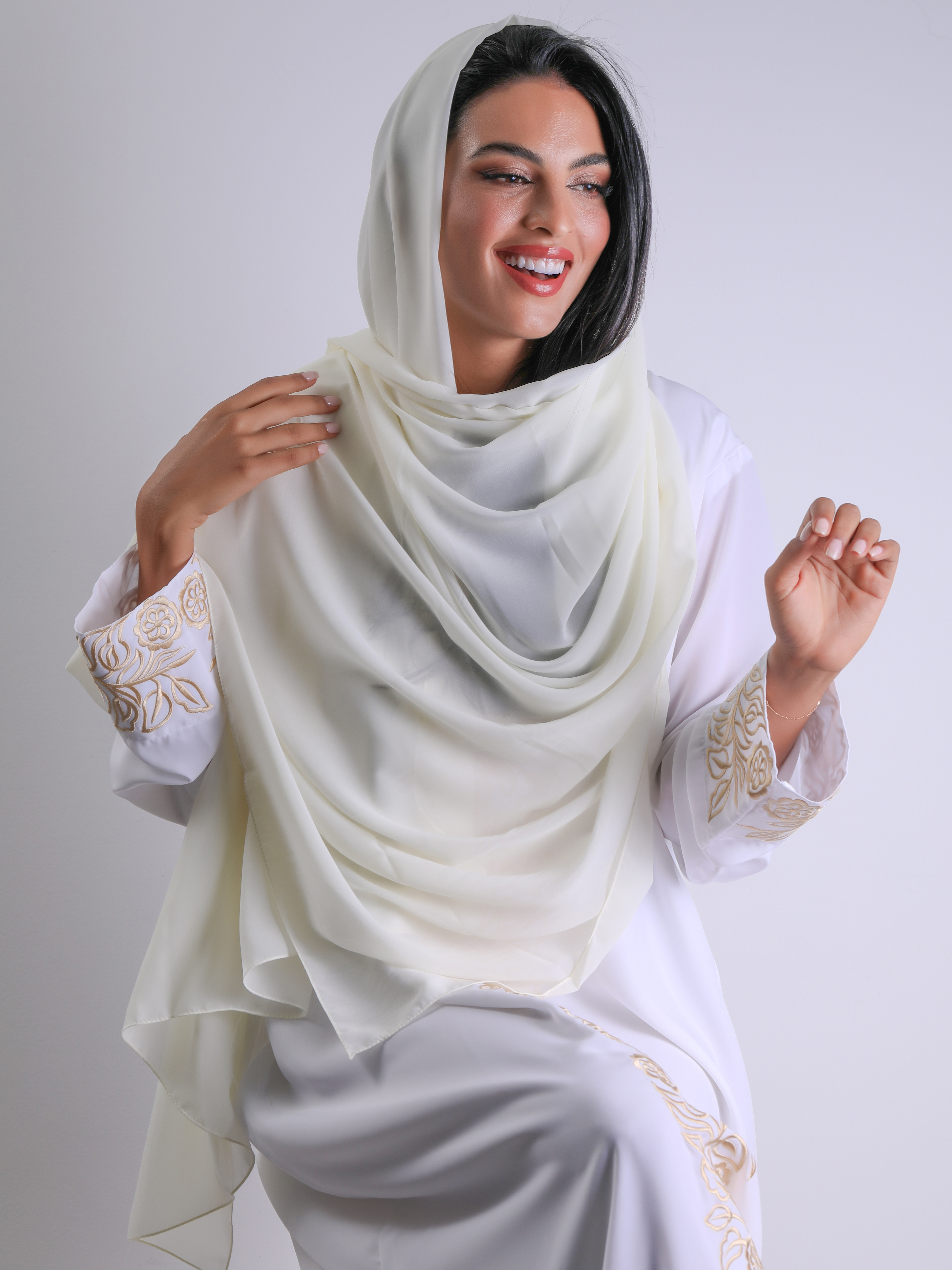 Travel Headscarf - Ivory