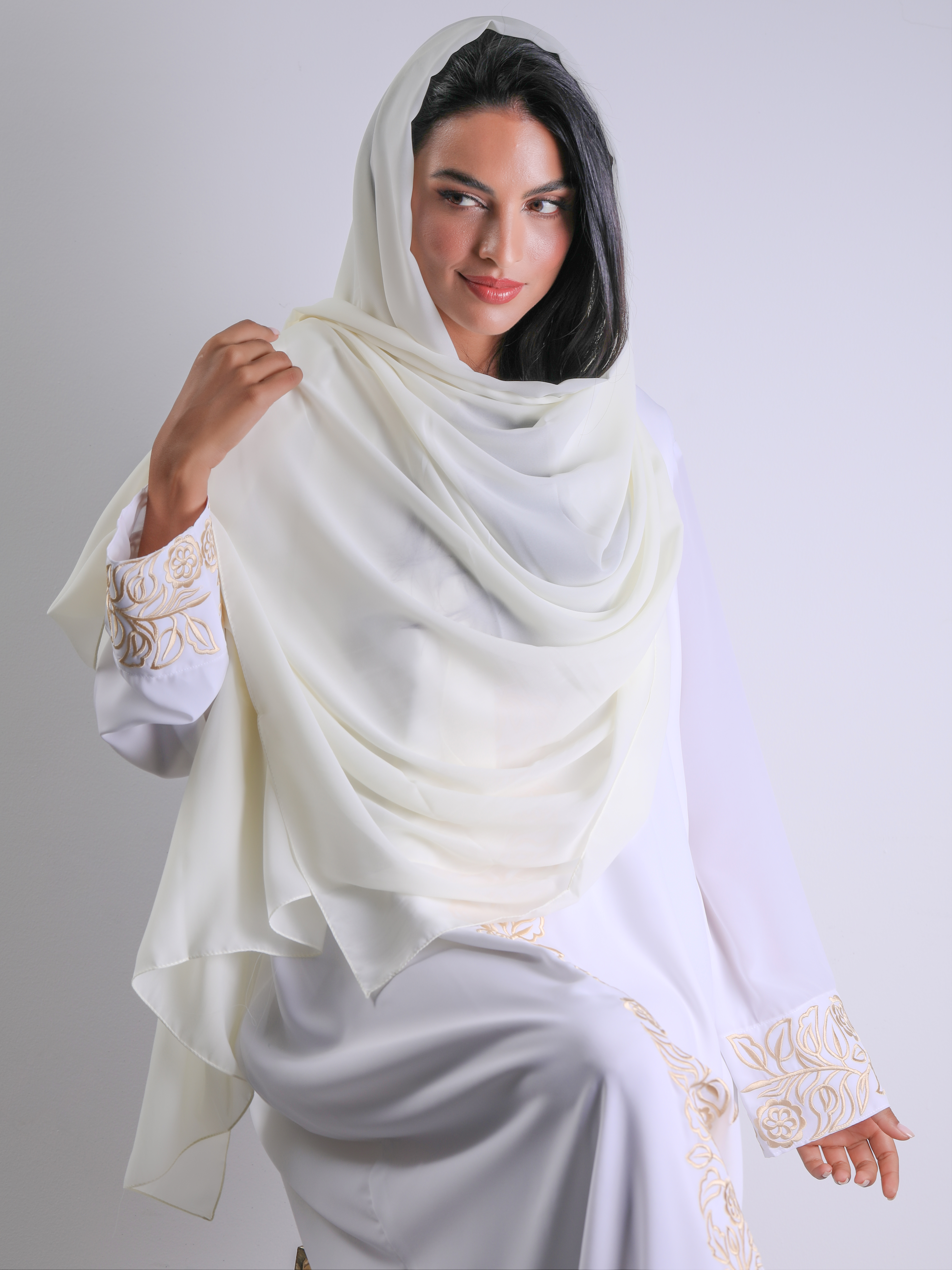 Travel Headscarf - Ivory