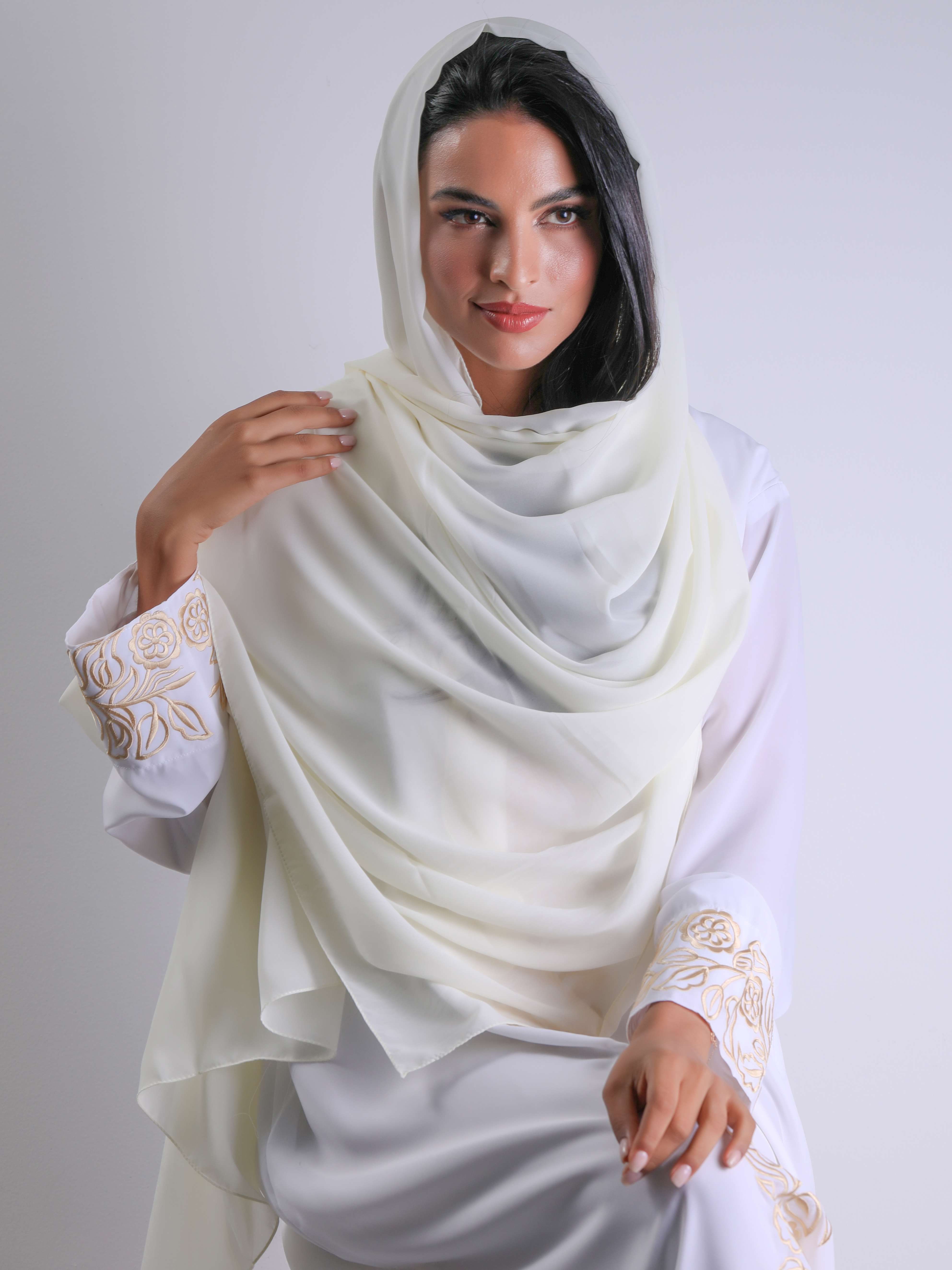 Travel Headscarf - Ivory