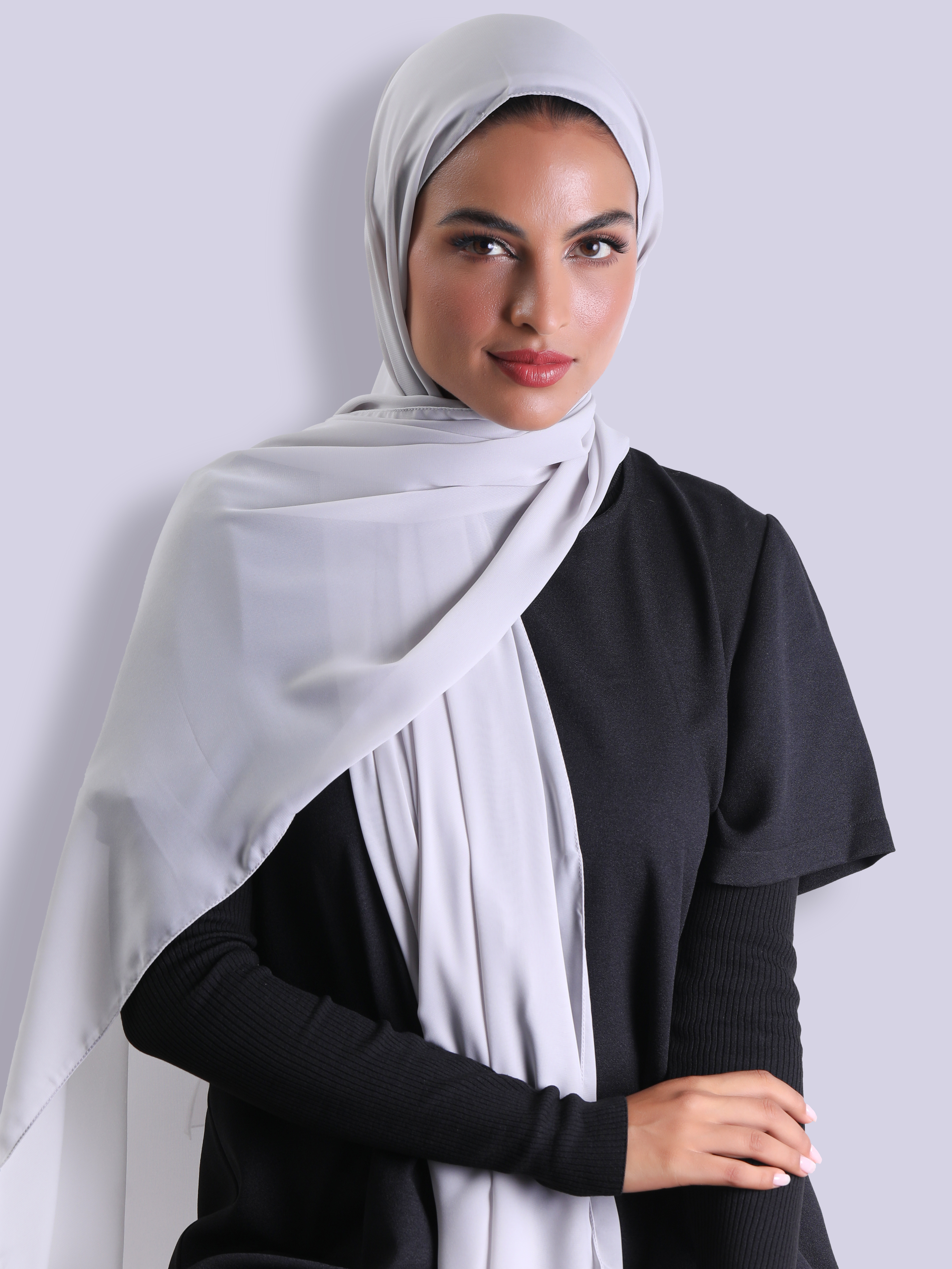 Travel Headscarf - Light Grey