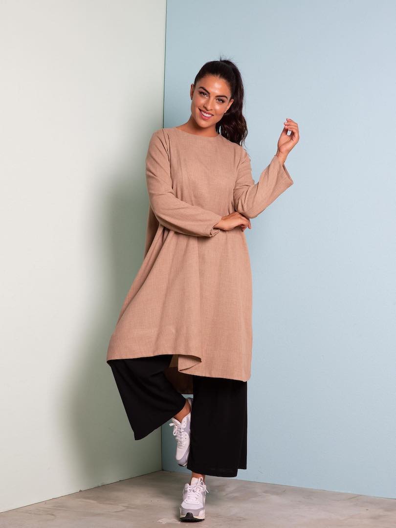 Long Sleeve Asymmetric Top & Trouser Set