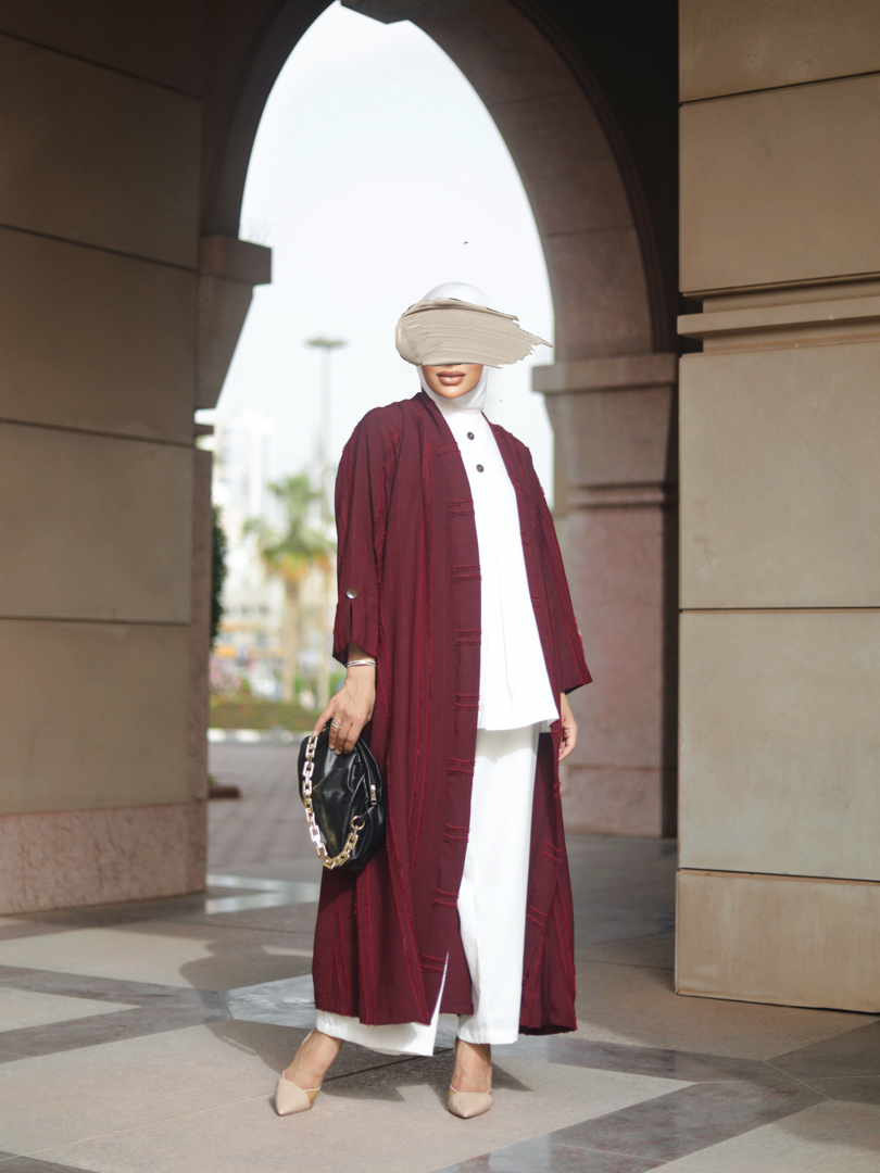 #Long Jacket Set With Top & Trouser