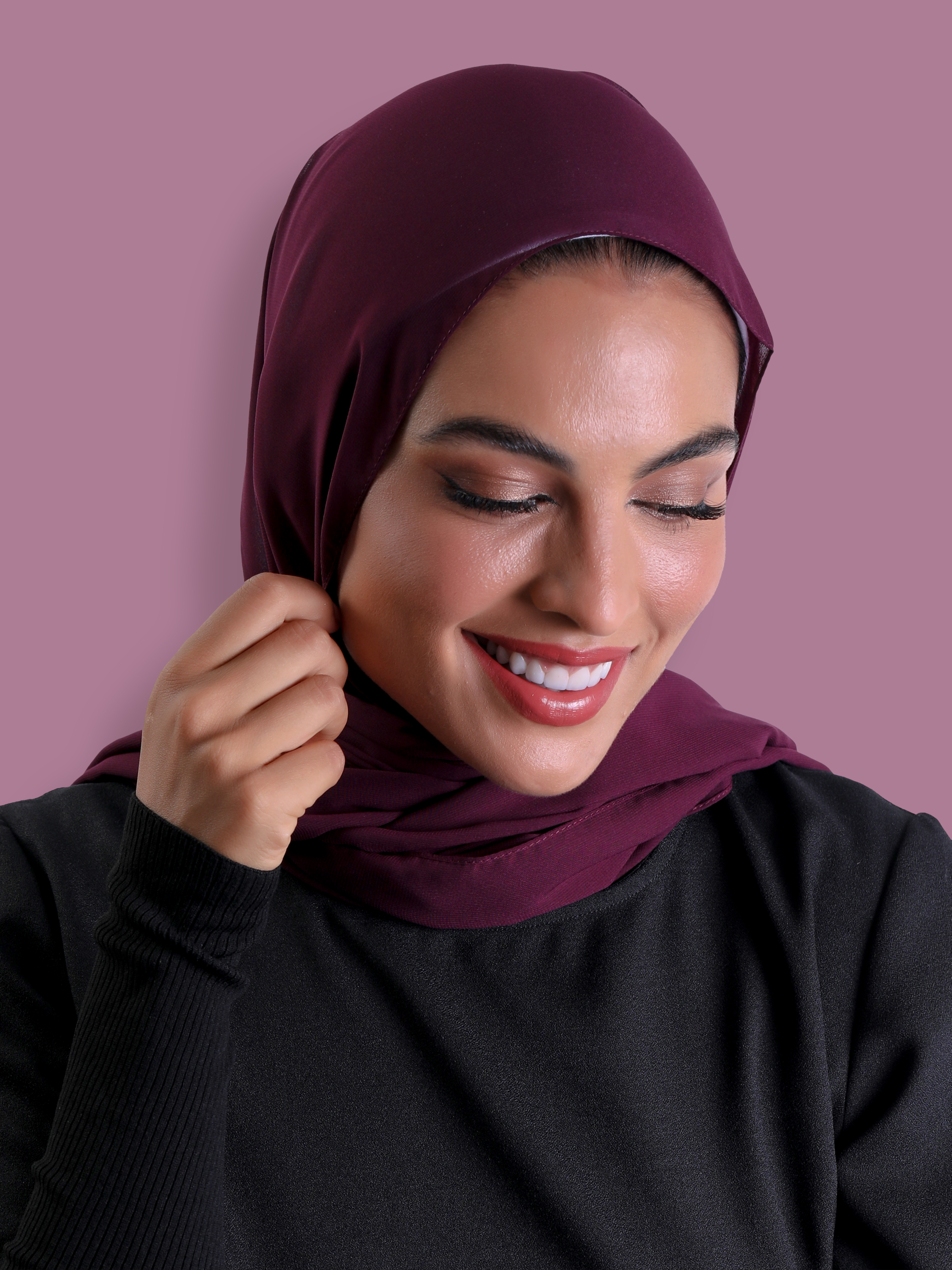 Travel Headscarf - Maroon