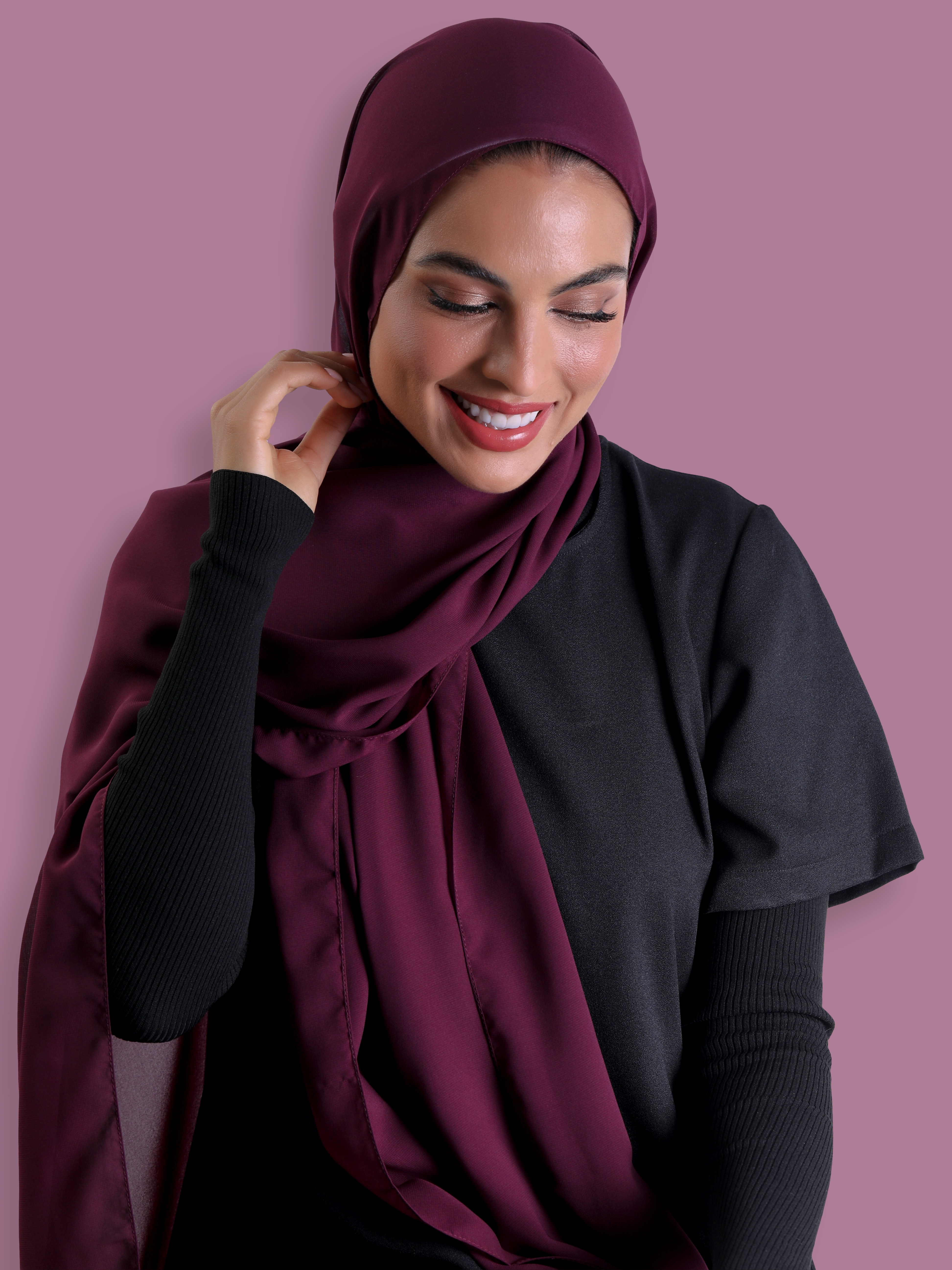 Travel Headscarf - Maroon