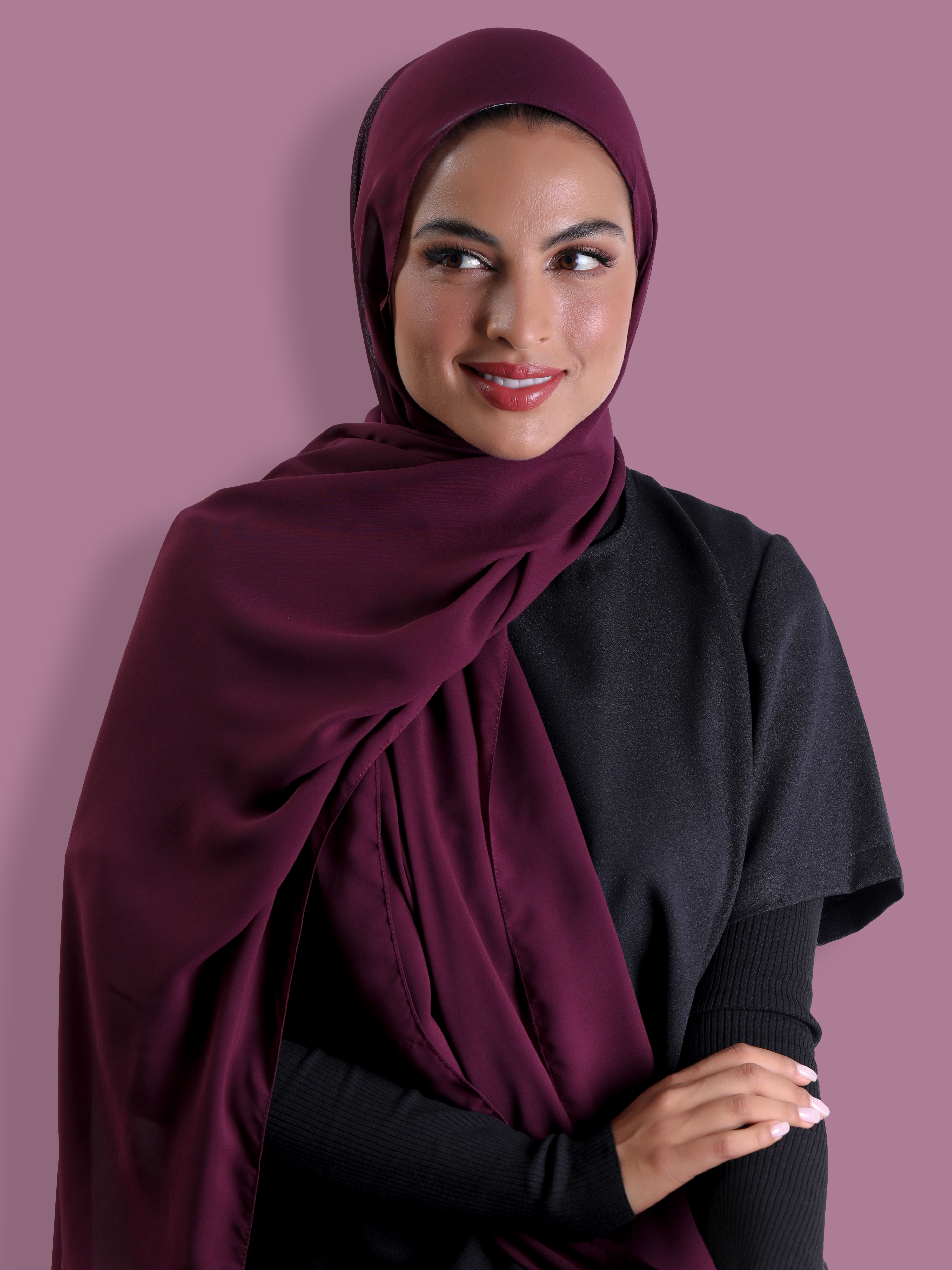 Travel Headscarf - Maroon