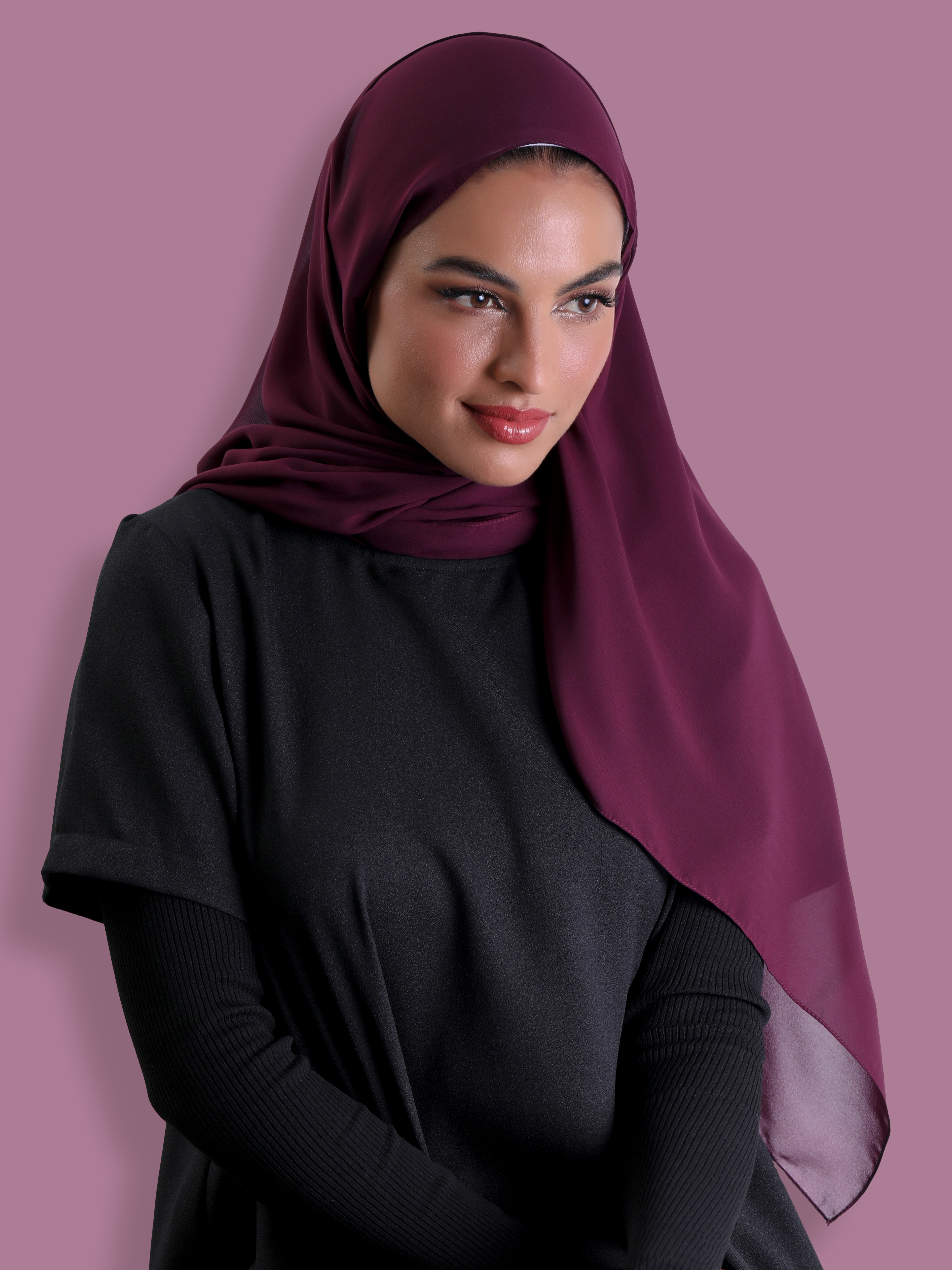 Travel Headscarf - Maroon