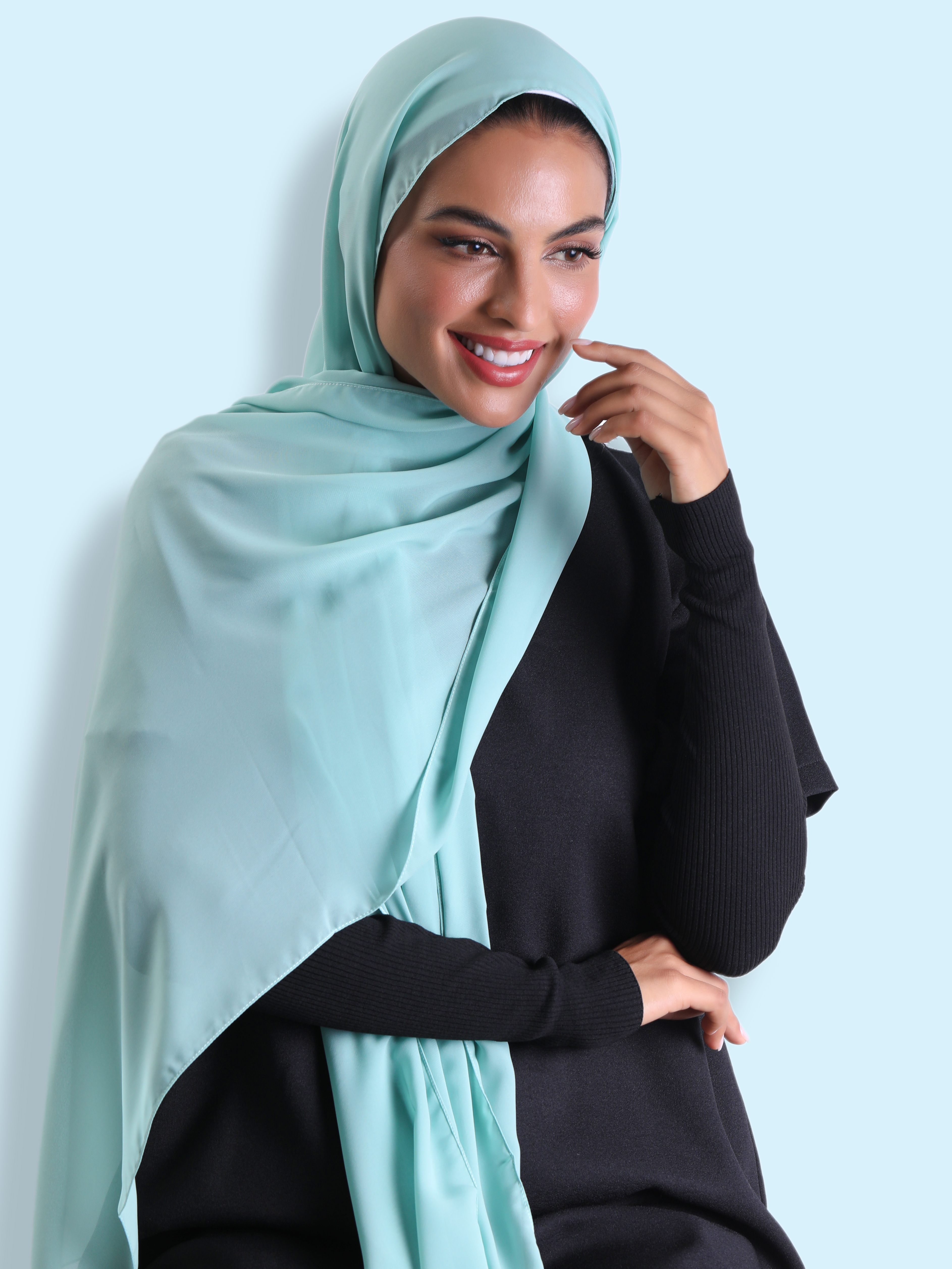 Travel Headscarf - Mint Green