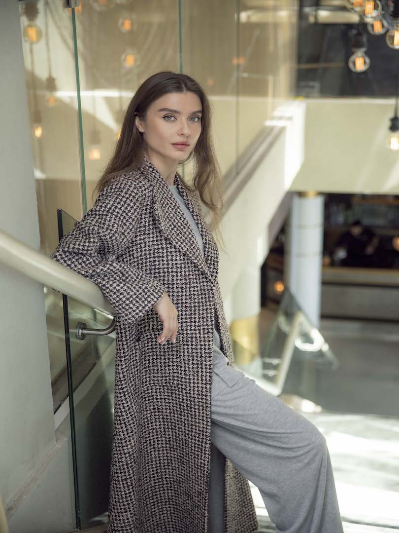 Double Pocket Wool Coat Set