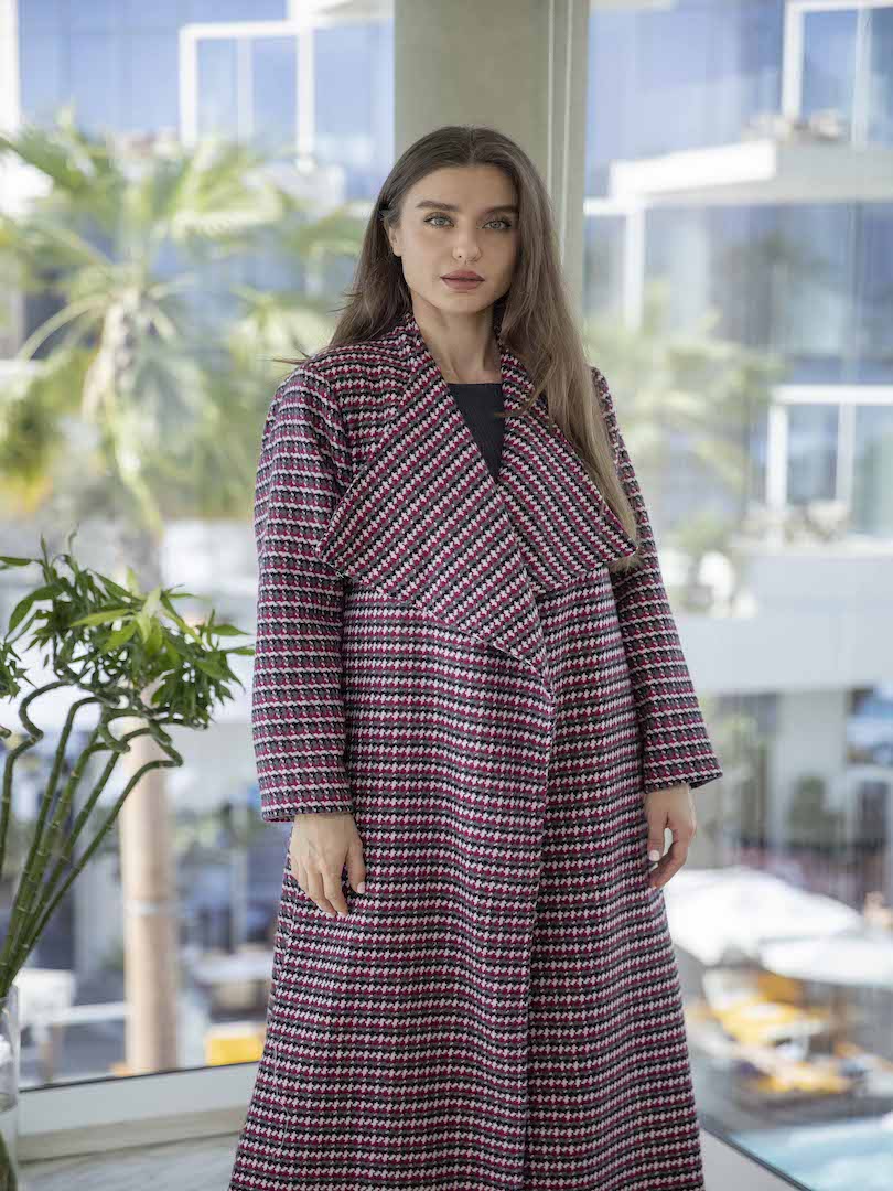 Multicolor Wool Coat Set