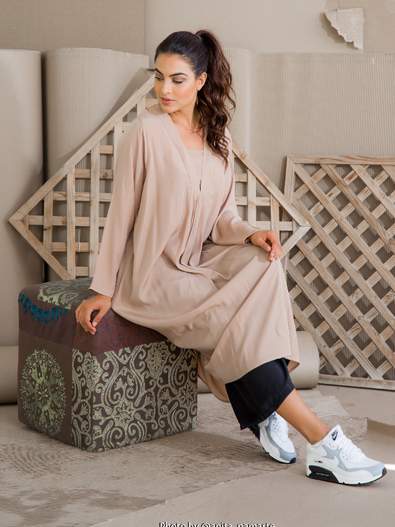 Two-Piece Long Tunic Top & Trouser Set