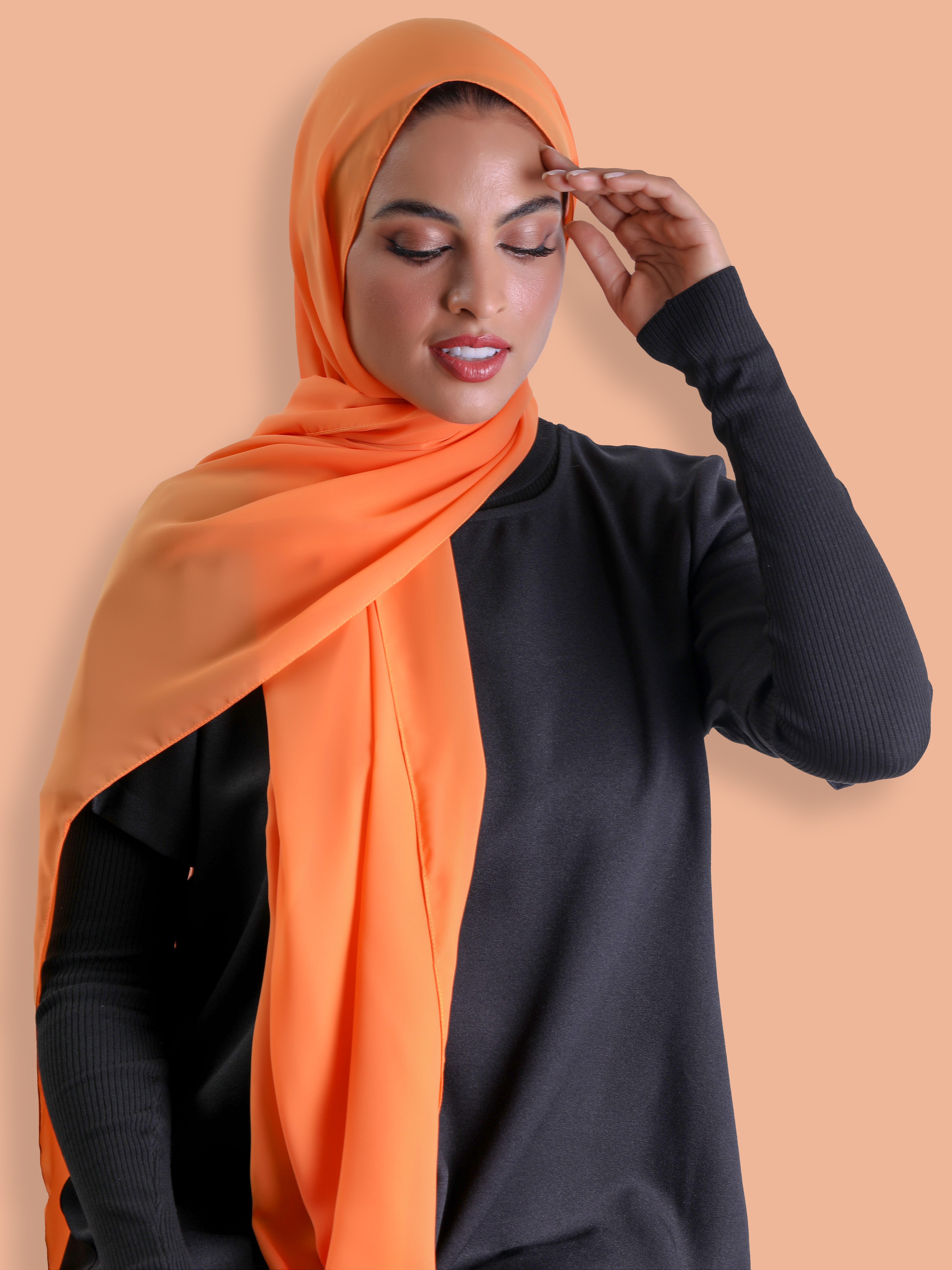 #Travel Headscarf - Orange