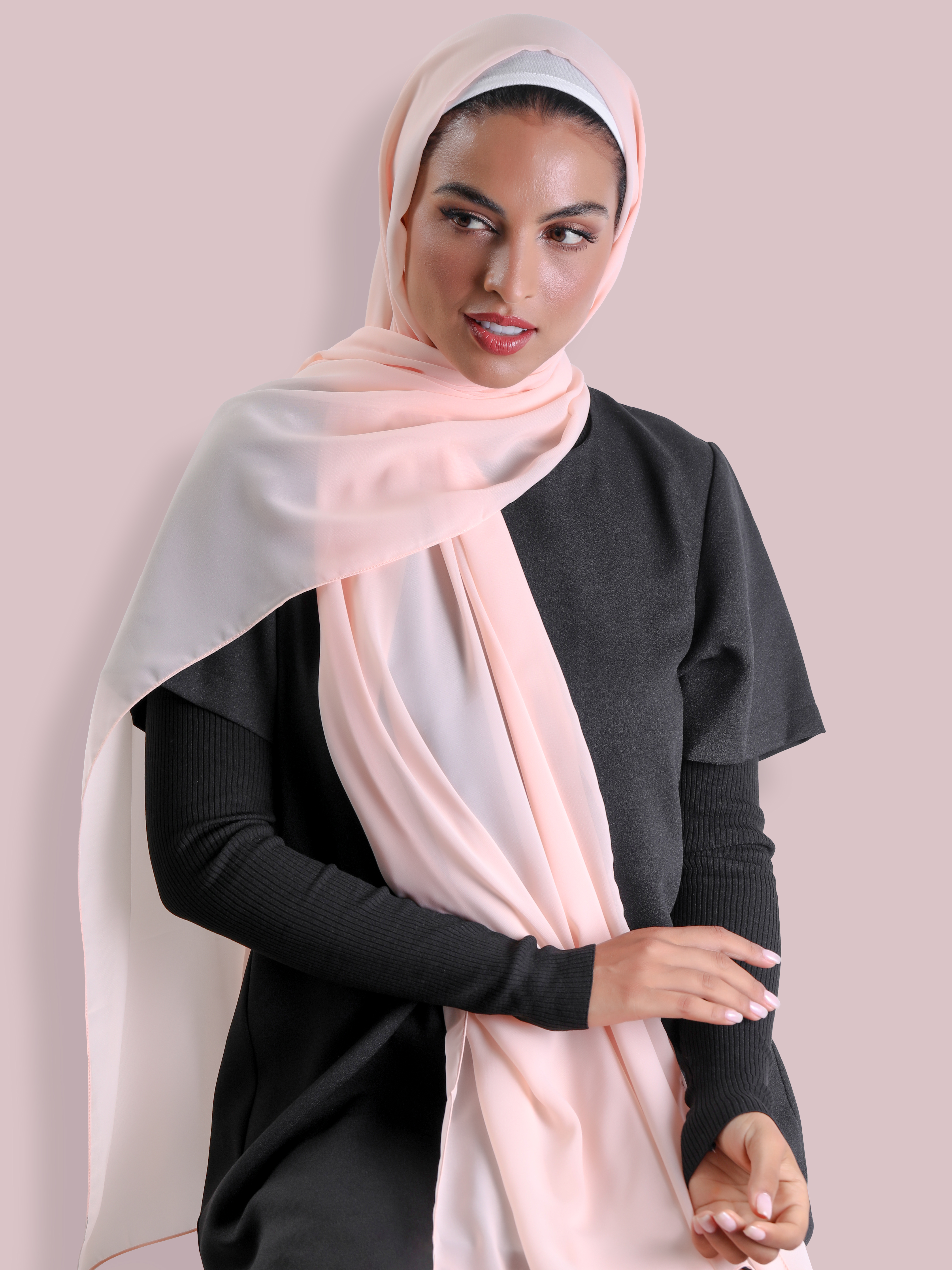 Travel Headscarf - Peach