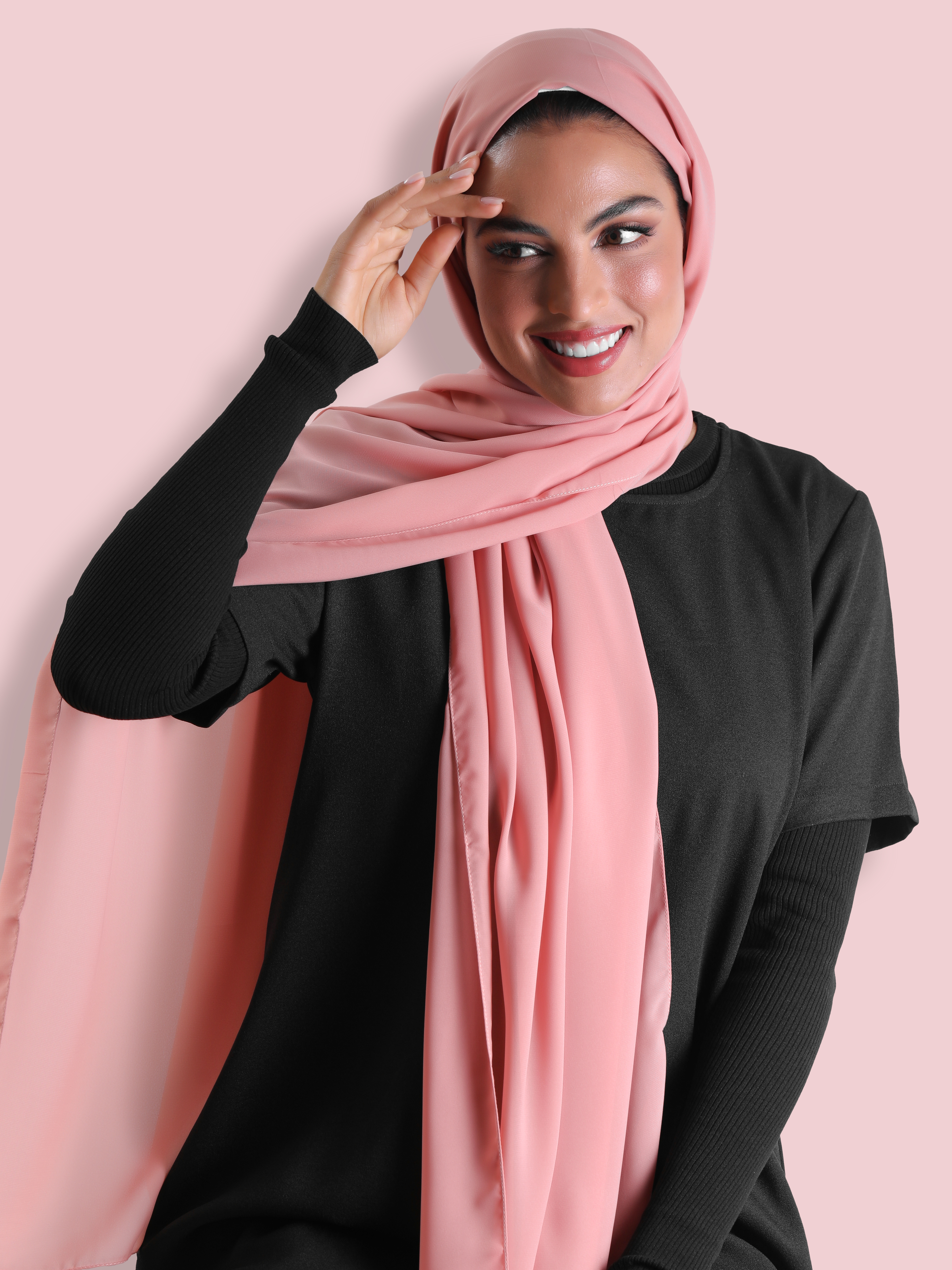 Travel Headscarf - Plush Pink