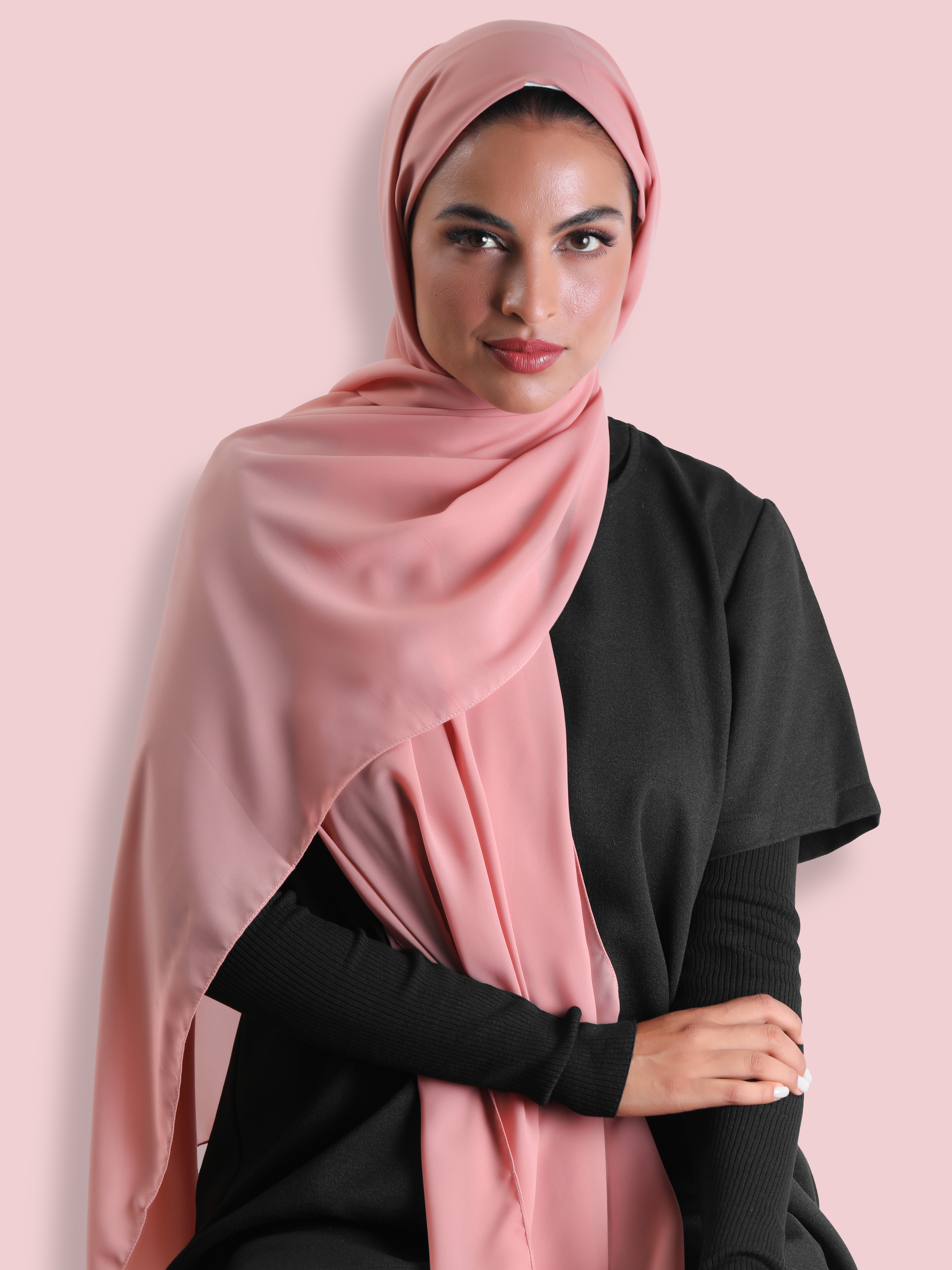 Travel Headscarf - Plush Pink