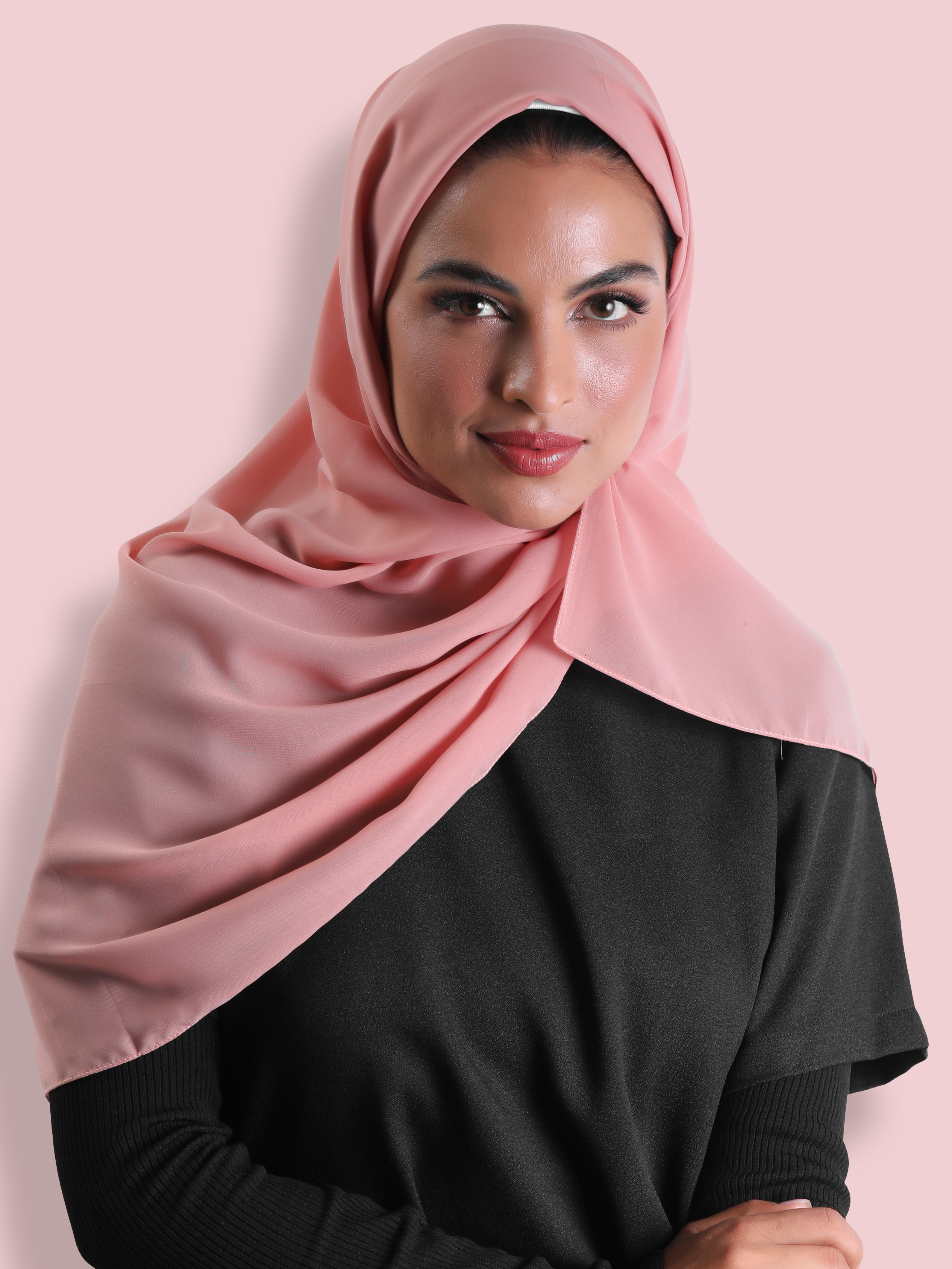 Travel Headscarf - Plush Pink