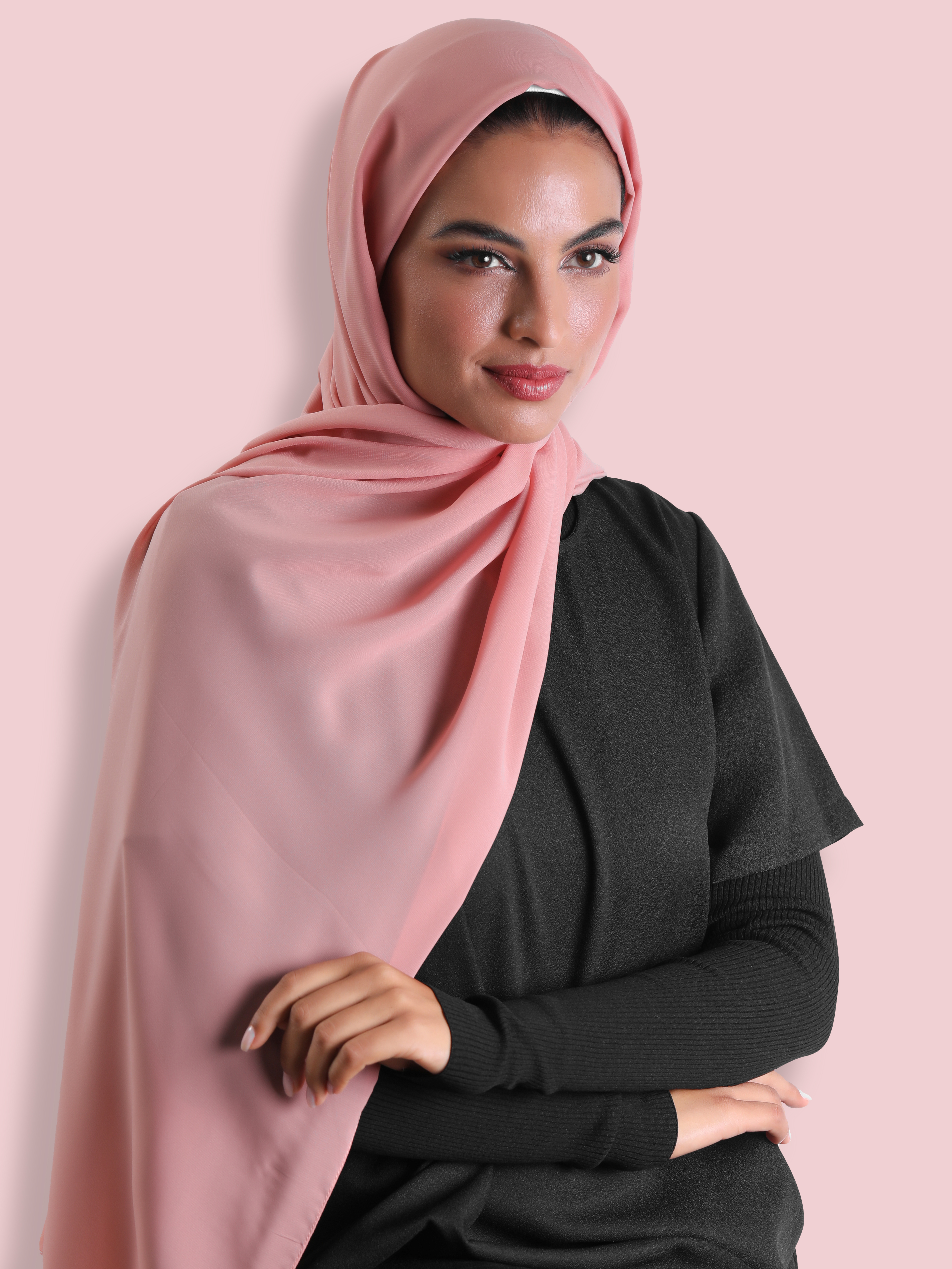 Travel Headscarf - Plush Pink