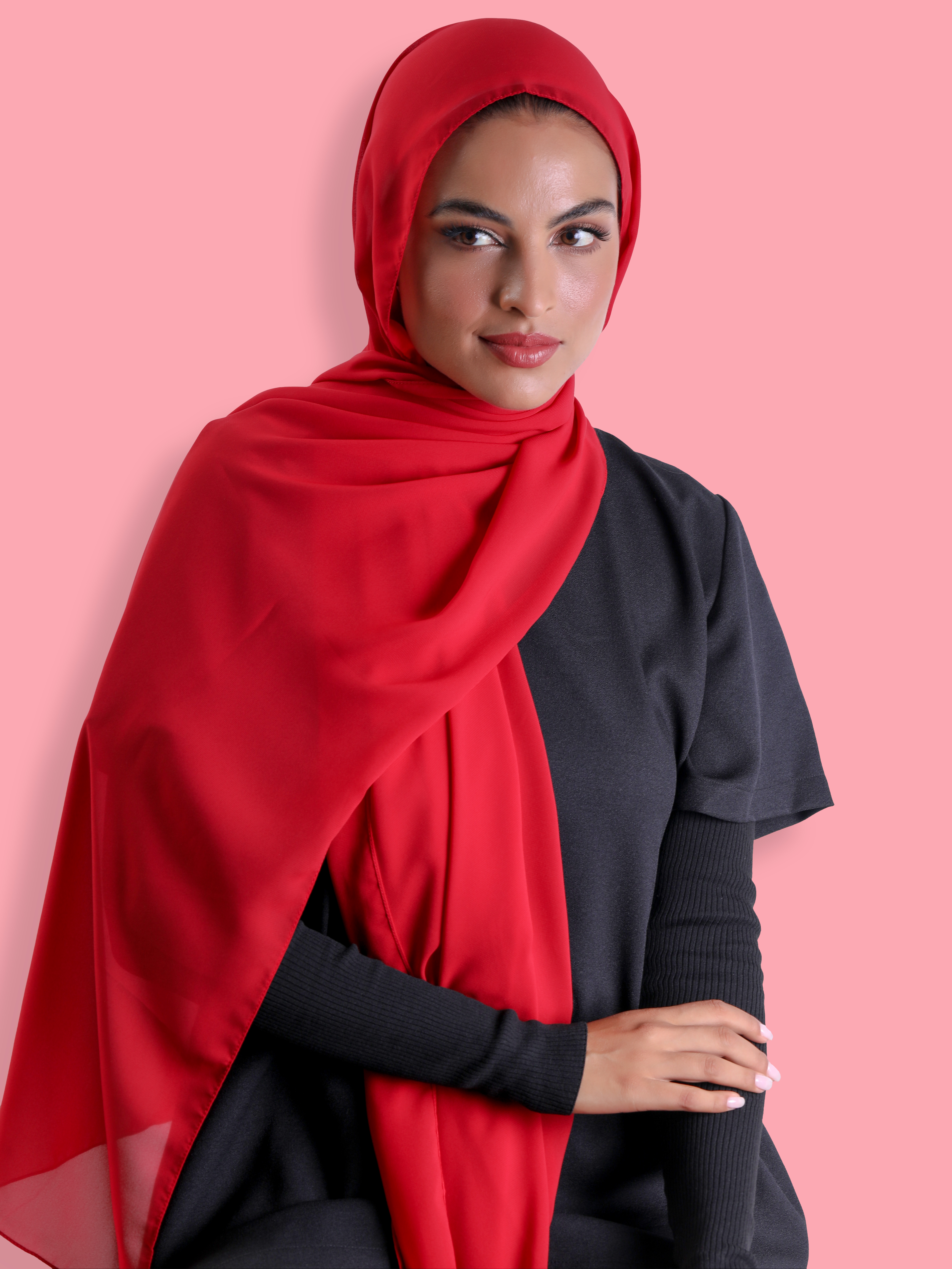 Travel Headscarf - Red