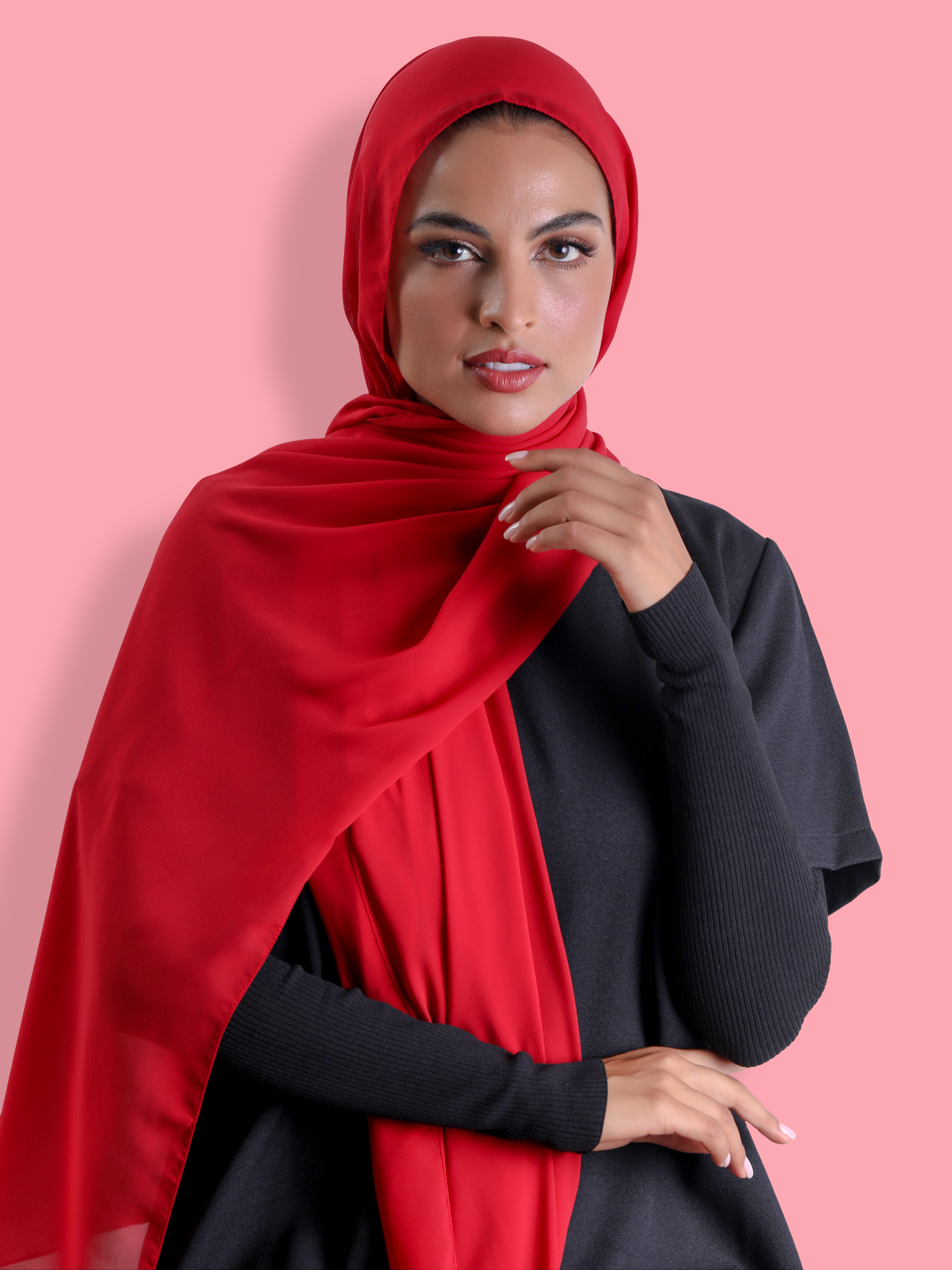 Travel Headscarf - Red