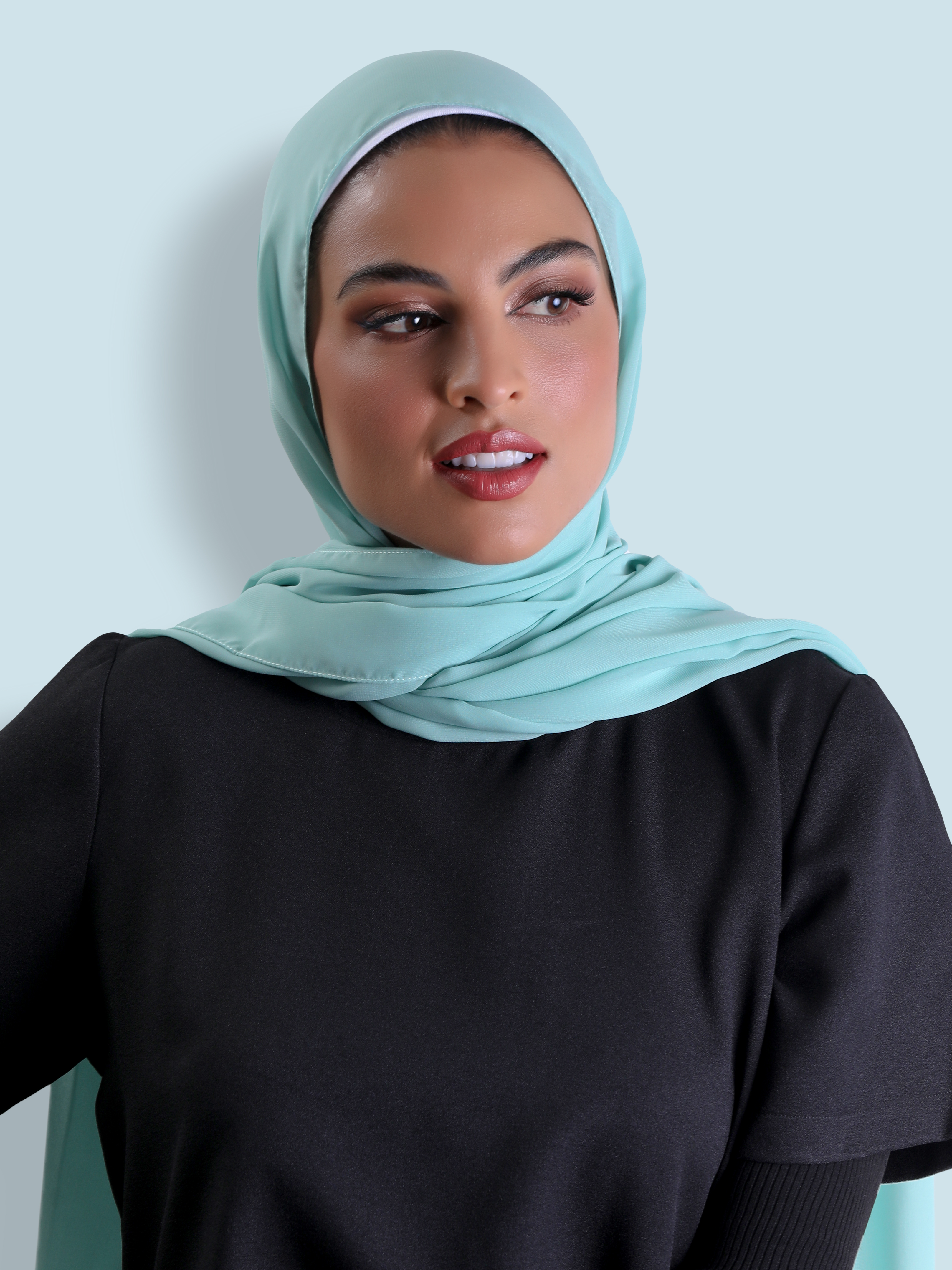 Travel Headscarf - Powder Blue