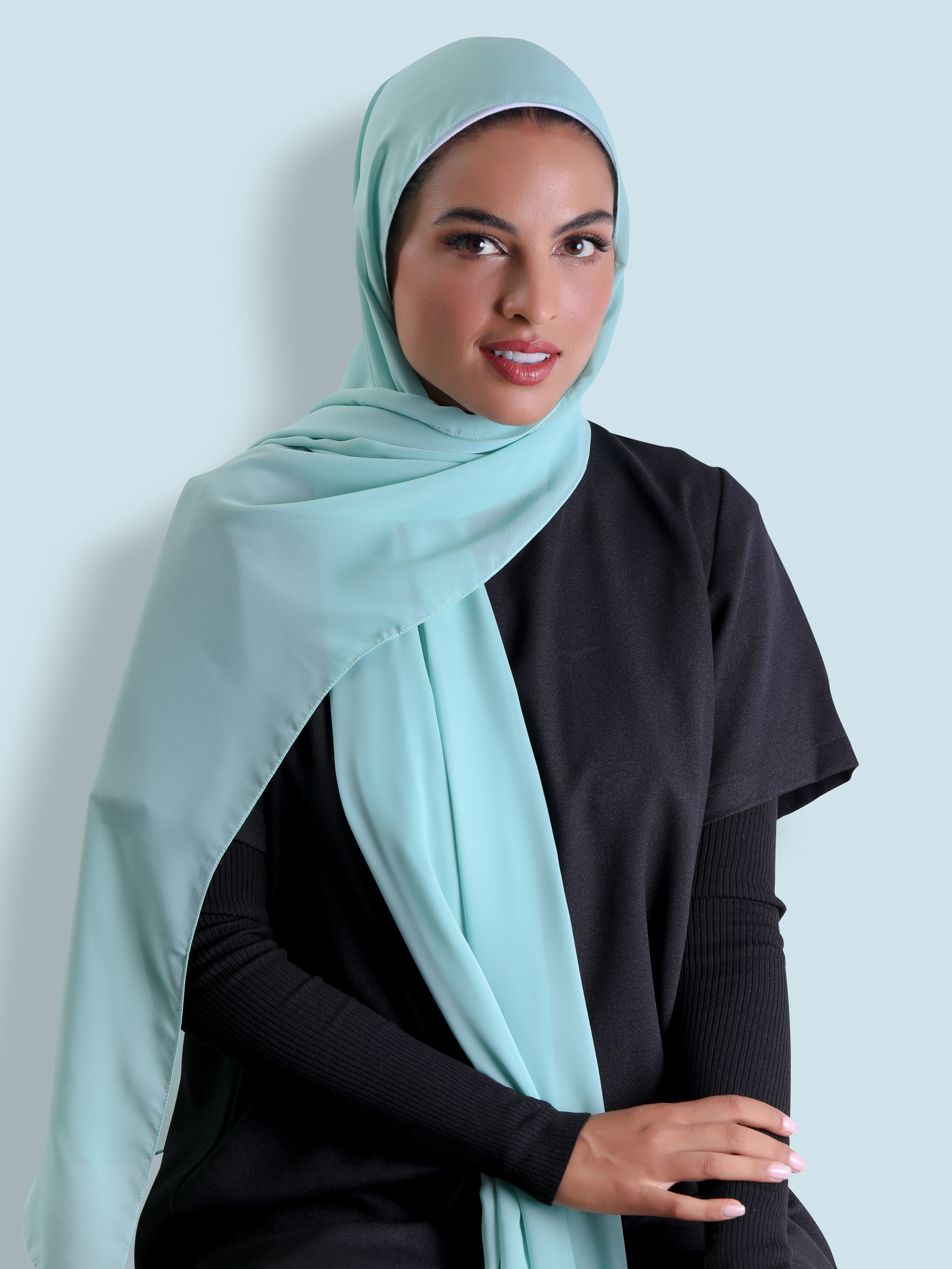 #Travel Headscarf - Powder Blue