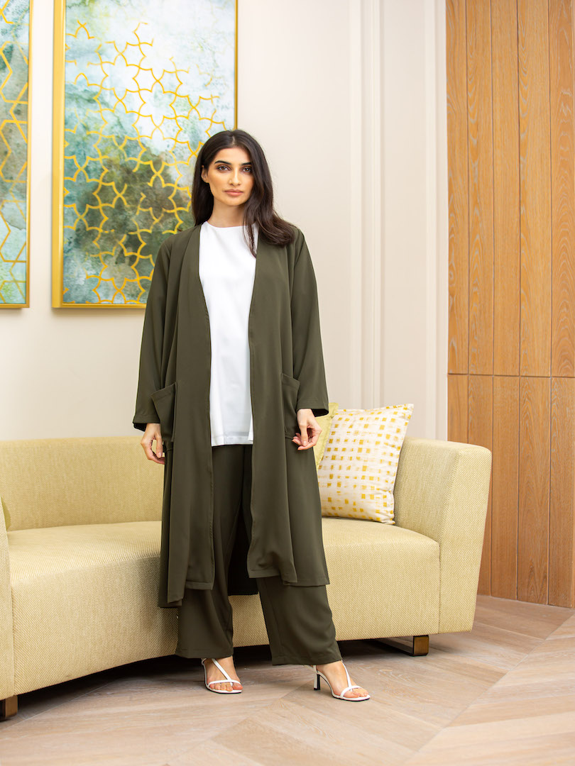 Women's Open Front Coat Set