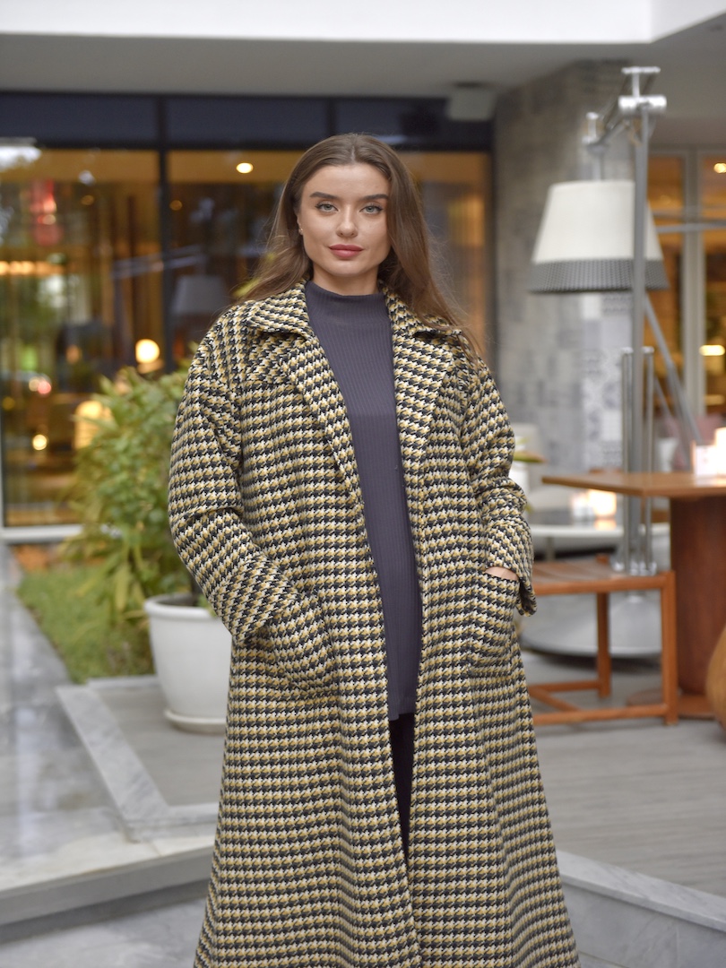 Full Length Double Pocket Coat Set