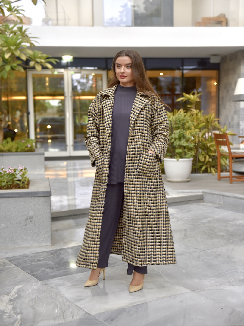 Full Length Double Pocket Coat Set