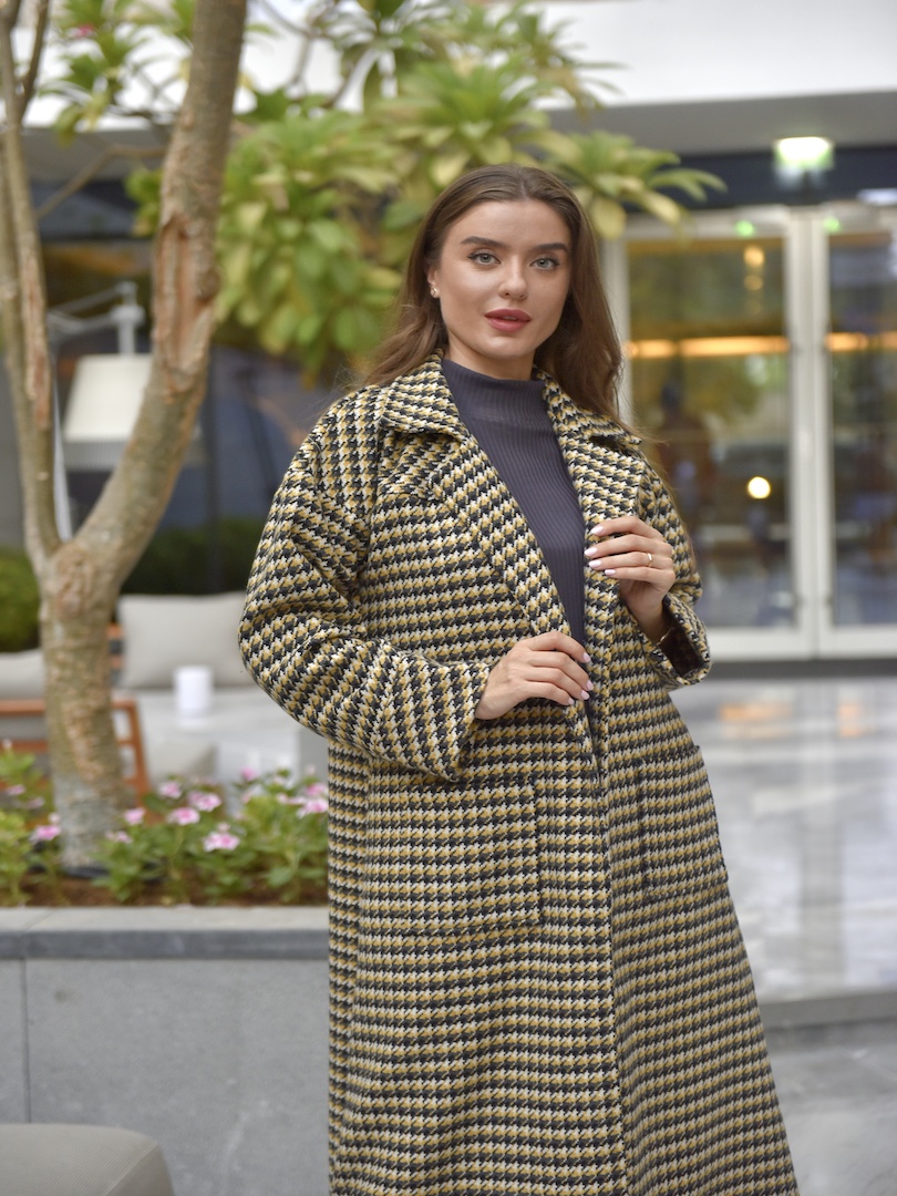 Full Length Double Pocket Coat Set