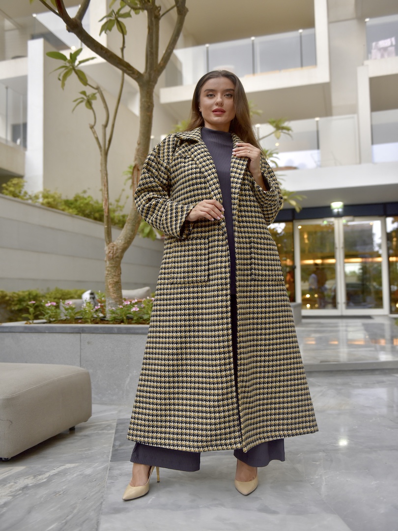 Full Length Double Pocket Coat Set