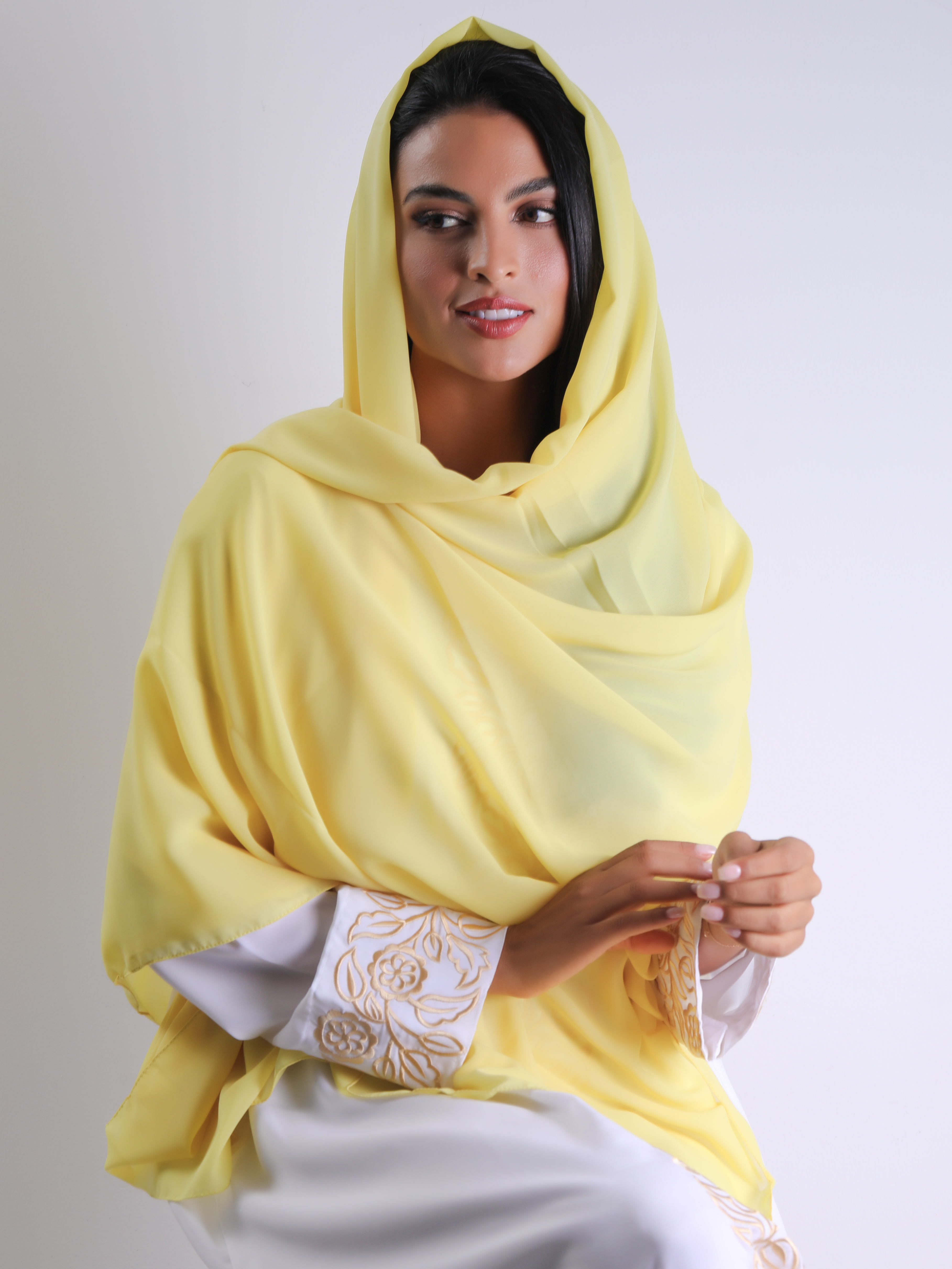 #Travel Headscarf - Yellow